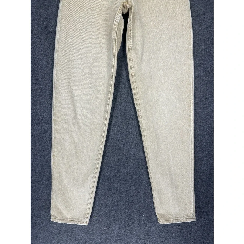 Vintage 90s Levi's 550 Jeans Mens‎ 28x33 (Tag 29x34) Beige Denim made in usa